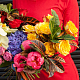 Букет из гортензии, орхидеи, розы №845
